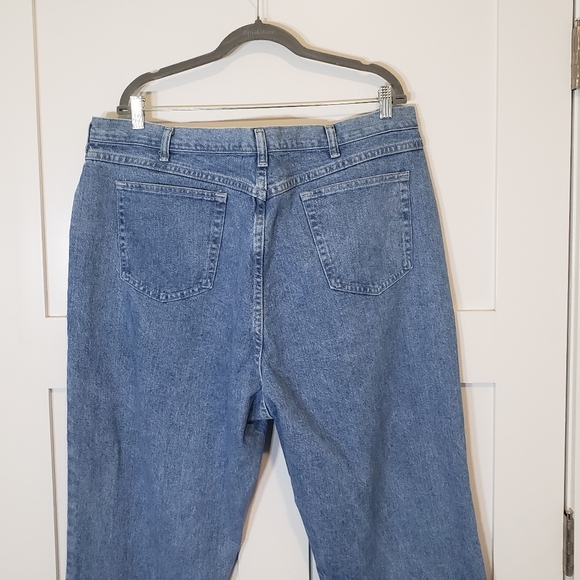 Chic Vintage High Rise Mom Blue Jeans Straight Leg Size 24W TALL - Picture 7 of 13